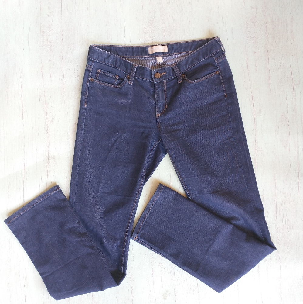Banana Republic womens denim dark wash bootcut jeans size 8 Cotton/Elastic